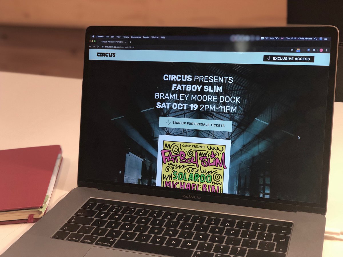BrighterChirps's tweet photo. 🥳 Save the date and sign up quick if you want to be near the front of the queue for tickets. Always a pleasure to work on web stuff for @CIRCUSmusic⁩ https://t.co/jSts5pjldp