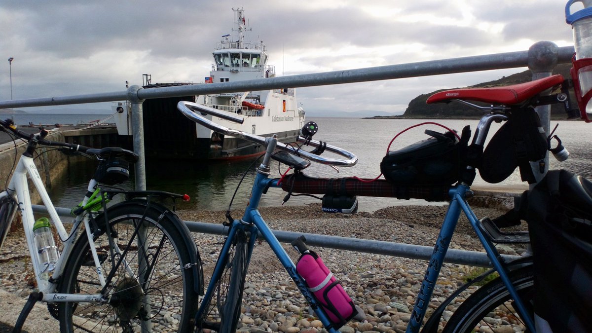 One of the many things that made our Scottish cycle tour so magical was the unfailingly professional and friendly welcome of the <a href="/CalMacFerries/">CalMac Ferries</a> staff. Ardrossan to Brodick, Lochranza to Claonaig, Oban to Craignure and finally Tobermory to Kilchoan.