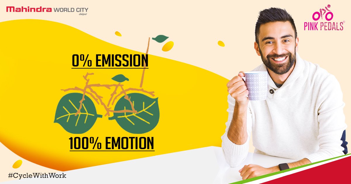Mah_WorldCity's tweet photo. Cycling for a few minutes daily can vastly improve health & can also give great pleasure in monsoons
Complete 10 rides & 50 Kms in a week & get a chance to Win Vouchers & get featured on our social media
So reward yourself by riding a bicycle.
#CycleWithWork #PinkPedals https://t.co/btN8vch47O