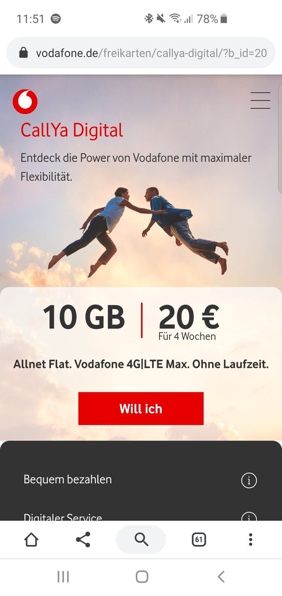 Vodafone 24h Service Wenn Du Eine Neue Sim Karte Bestellst Kannst Du Den Tarif Callya Digital Ganz Einfach Auswahlen Jsa