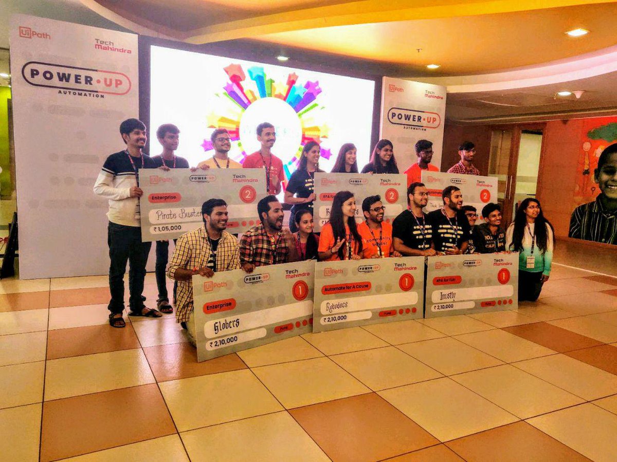 RajeevMittal19's tweet image. Congratulations to all the participants and winners of of the Pune #PowerupAutomation Hackathon.

#RPA #AI #Developers #AutomationFirst