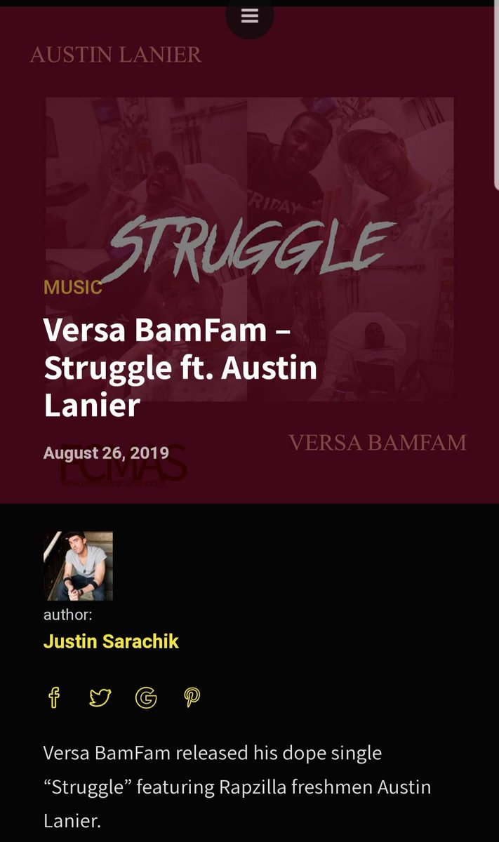 VersaBamFam's tweet image. Special thanks to @JustinSarachik and  @newH2O for the feature of my single "Struggle feat. @Atrainlanier" ..Truly grateful for the platform to share my gifts, to whomever is willing to listen. God bless!! #Grateful #SupportArtistry #FCMAS 

newh2o.com/versa-bamfam-s…