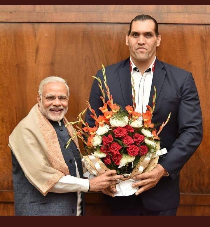 Happy birthday  to the Indian bahubali the great khali        