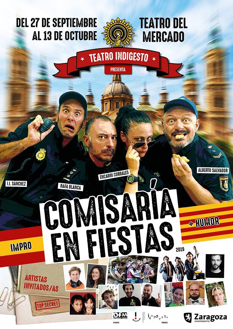 Los Pilares este año comienzan antes!!!Del 27 de Septiembre al 13 de Octubre... Comisaría en fiestas 2019!!! #pilares #pilares2019 # #rafablanca #teatroindigesto #teatrodelmercado