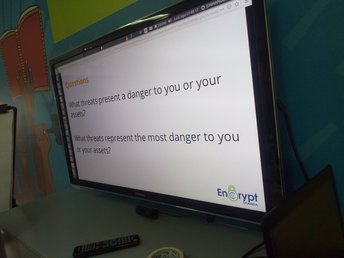 encryptUg's tweet photo. #DigitalSecurity Management Training @DiakoniaKenya
Risk Matrix
Risk Register
If #Threats Hit Our Organization, #HowLikely? @dekaminski @JohanRomare @mlowdi @DiakoniaSverige @crdefenders #CyberSecurity #cybercrime #cyberthreats #databreach #dataprotection #privacy https://t.co/KpaIOH3yZW