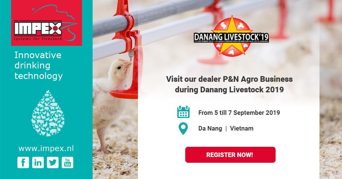 Visit our dealer P&amp;N Agro Business during Danang Livestock 2019. Register now via the link below!

impex.nl/en/agenda/dana…