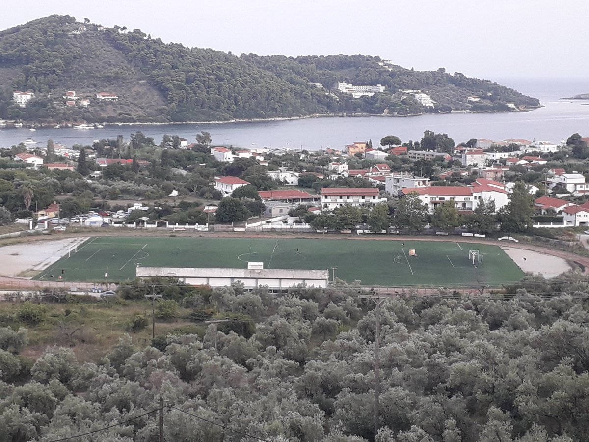 Found it! The island's only pitch 3g as well, pity won't get a chance to kick a ball as back tomorrow.