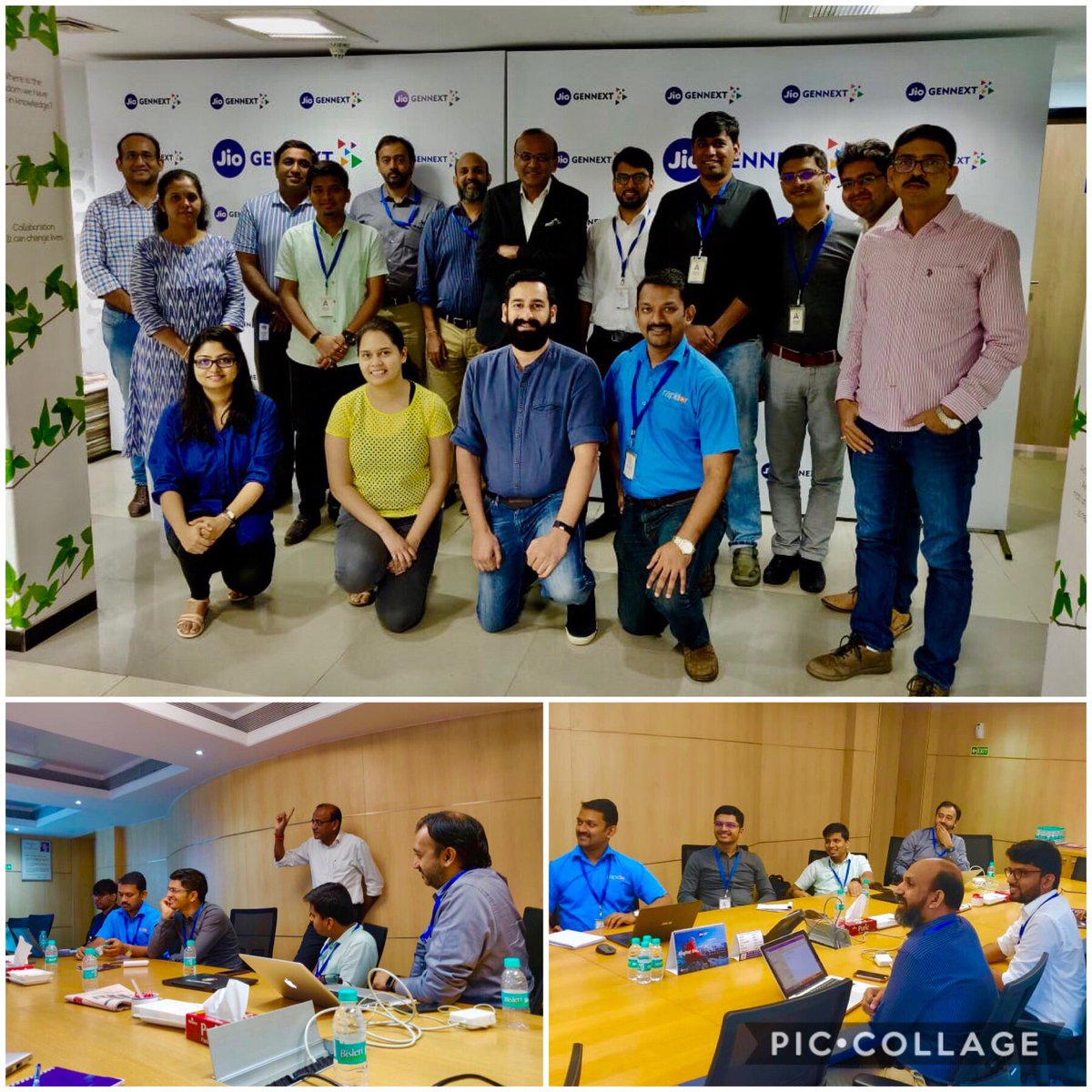 theRohitBansal's tweet photo. 90 minutes of gr8 fun in a case simulation & role play on โFounder as Chief Reputation Officer.โ
Many thanks to Team @JioGenNext for the hospitality - and our newest cohort of entrepreneurs for putting skin in the game...
#FinTechBaseCamp https://t.co/clunFXpjjN