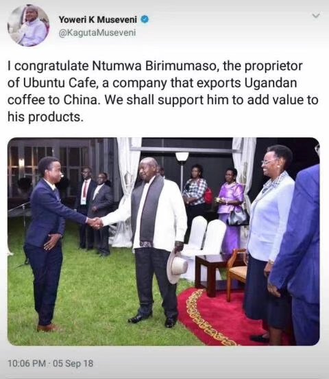 Mr_Ntumwa's tweet photo. A Year is soon to pass, until we at Ubuntu get the support promised by Mzee, but in the meantime our train keeps moving, Uganda to the world through Fine coffees #theAfricawewant #youth4development #NRMMuzukulu
#Ubuntucafe https://t.co/RYRkUkumeF