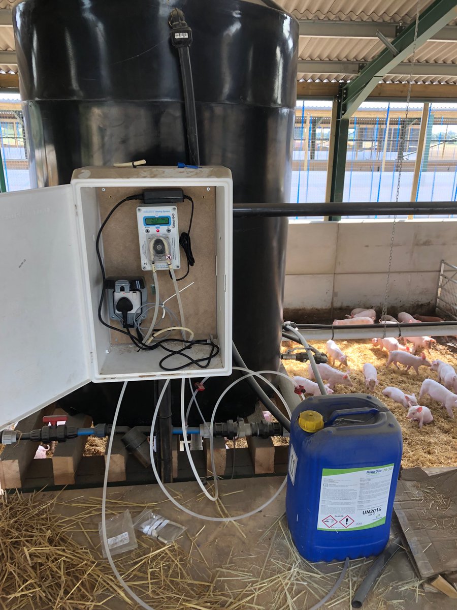Another successful installation on a livestock pig farm for cleaning drinking water ⁦@RoamTechnology⁩ ⁦@RoamTechUK⁩ #cleanwater #hygiene #noodour #nocolour #notaste