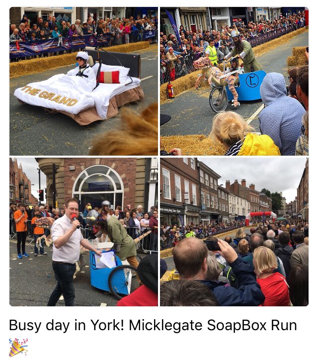 #throwback #lastyear I was on the radio yesterday, but how lucky is our city to have such an amazing event, well done everyone 🤩 @YorkBID @minsterfm @BenMinsterFM @dgofftheradio #york @MicklegateRun Also... those coats 🧥 I bet there wasn’t a a coat in sight yesterday 🥵