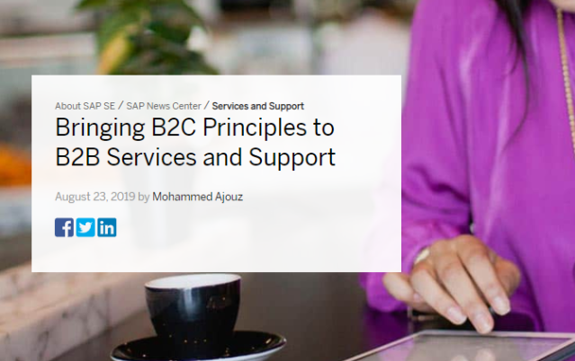 Official_Naren's tweet photo. Bringing B2C Principles to B2B Services and Support by Mohammed Ajouz is SVP and Global Head of Product Support at SAP #AI #machinelearning #digitaltransformation #SAPNextGenSupport https://t.co/tTKT7LIiui https://t.co/Fp7f36BsPp