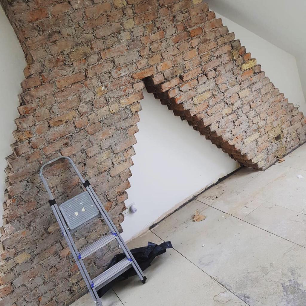 After, During &amp; Before works for one of our clients. 
Call or email us today for a free quote 👍🔨✅
•info@khil.co.uk•

#kelmscott #london #handyman #chimney #repointing #tradesman #beforeandafter #like #progress