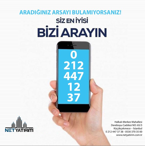 Aradığınız arsayı bulamadıysanız siz en iyisi bizi arayın!
netyatirim.com.tr