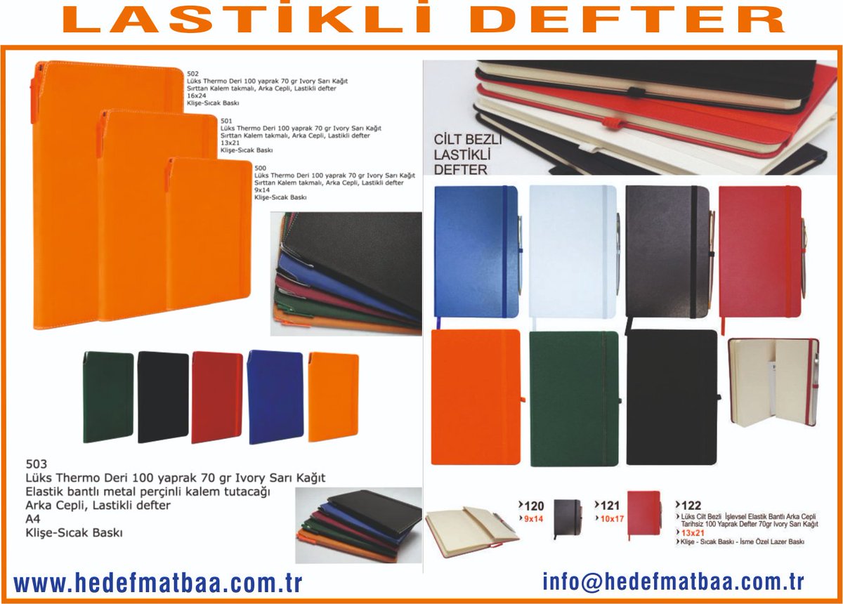 LASTİKLİ DEFTER
2020 PROMOSYON ÇALIŞMALARIMIZ DEVAM EDİYOR . hedefmatbaa.com.tr/moleskine-tipi… 347 2410 #Ajanda #ucuzAjanda #EkonomikAjanda #matbaa #yerliüretim #kalem  #lastiklidefter #promosyon #kalembaskı #promosyonbaskı #baskılıkalem #matbaa #baskı #takvim #masaüstütakvim #gemicitakvim