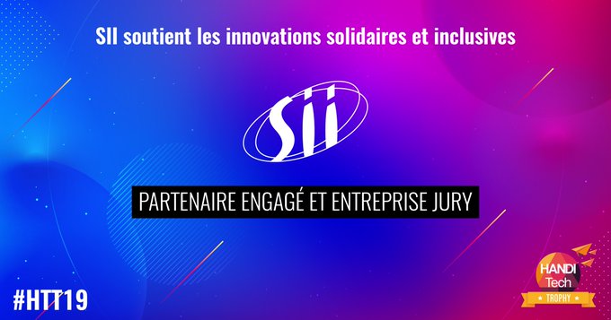 GroupeSII's tweet photo. Le Groupe SII est partenaire de la #HandiTechTrophy ! 🏆
Cet événement récompense les projets technologiques innovants au profit des personnes handicapées. 

Découvrez @HandiTech : https://t.co/FP85UpkYqr
#Tech #Handicap https://t.co/IYJjiHjOnN