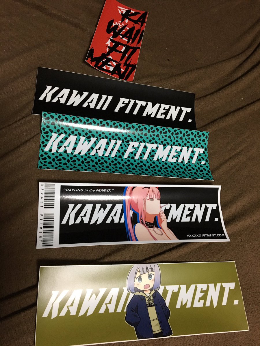 大人気 KAWAII FITMENTステッカー