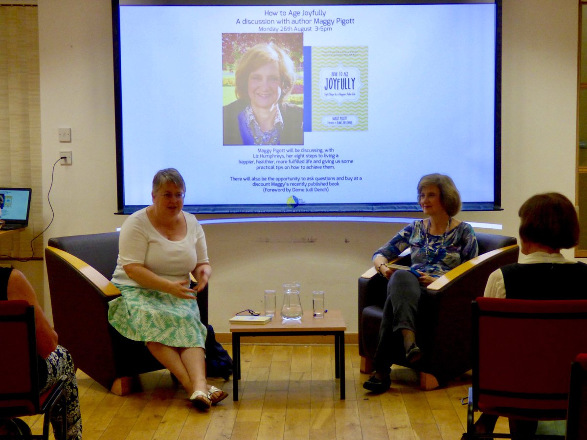 MaggyPigott's tweet image. Huge thanks @theericliddell, @LizzieHumphreys for lovely event on #HowToAgeJoyfully

So enjoyed meeting attendees &amp;amp; hearing about #ageing better - being a #Zumba teacher, #laughter classes, Indian #dancing, #conversation cafes &amp;amp; more

And thanks for all #book sales -none left!😀
