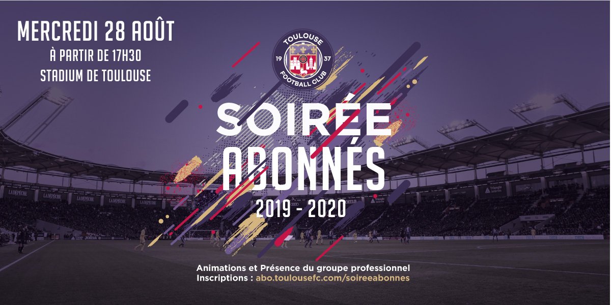 ToulouseFC's tweet image. La Soirée des Abonné(e)s, c'est ce mercredi en fin d'après-midi au Stadium 🙂

Pensez à vous inscrire ⤵️

toulousefc.com/fr/la-soiree-d…