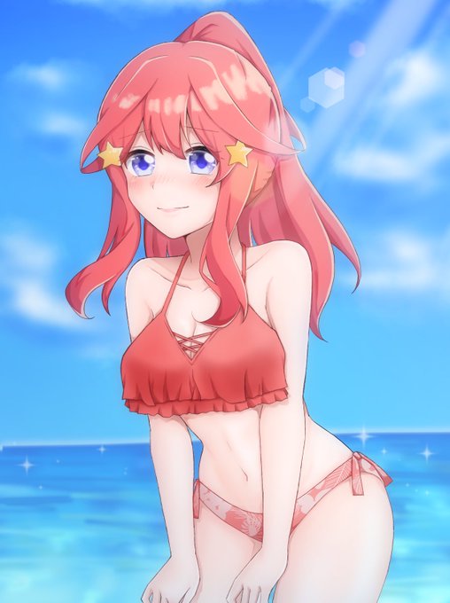 ときさんがTwitterに投稿した中野五月(五等分の花嫁)のイラスト。