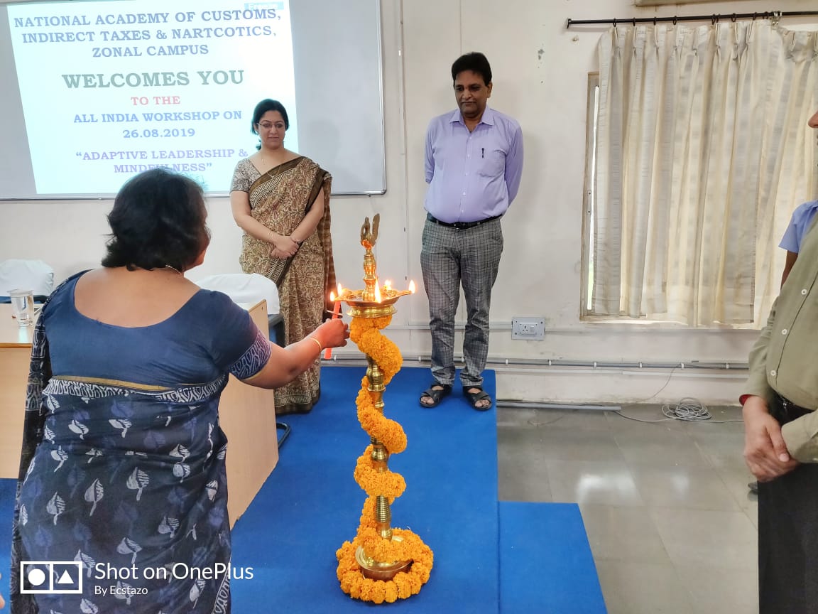 nacincbic's tweet photo. NACIN,Hyd-AI workshop on “Adaptive Leadership and Mindfulness” with TISS was inaugurated by Shri J.S.Chandrashekar,Pr Commr,Customs on 26.8.19. 40 officers @CBIC attended incl 4 @irs(C&amp;IT) officers of 1989batch.NACIN congratulates 1989batch on completing 30yrs in #service4nation https://t.co/uIOTfZH7CX