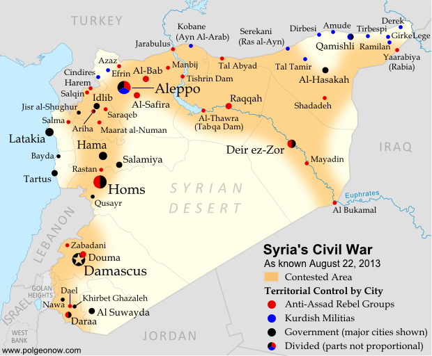My piece "The Syrian Mess" (August 2013)  http://strategycounsel.blogspot.com/2013/08/the-syrian-mess.html