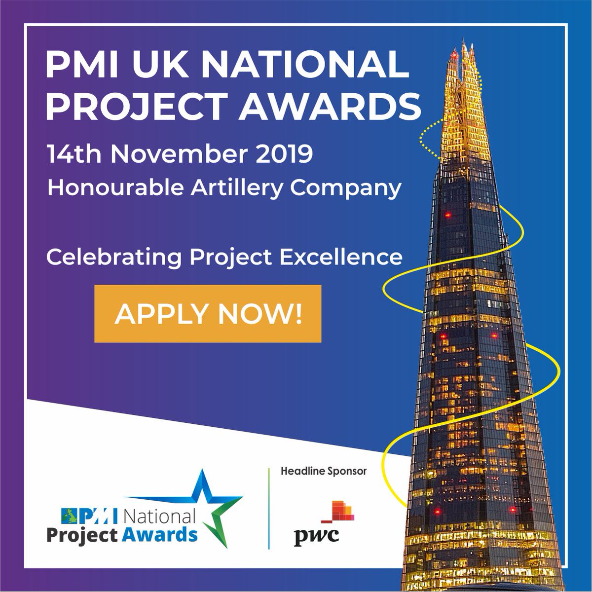 PMI_UK_Chapter's tweet photo. Project Managers and their teams make ideas a reality. The #PMIUK National Project Awards, is your chance to get your contributions recognised.

The timeline, eligibility criteria, process and the 11 award descriptions are available at: https://t.co/slV9V1fP8T https://t.co/3OvGsO1NUe