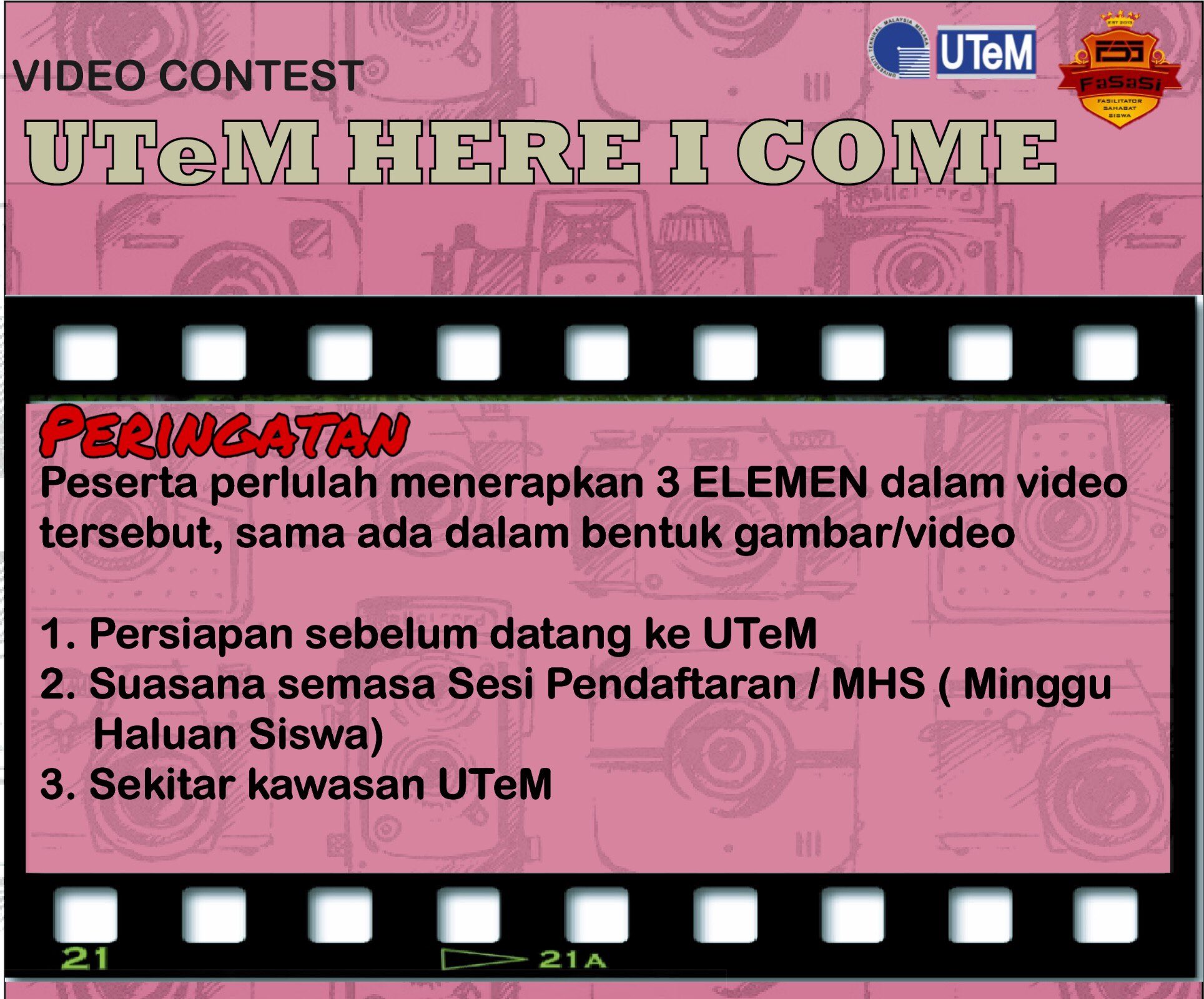 Minggu Haluan Siswa Utem Official On Twitter Info Program Minggu Haluan Siswa Utem Sesi 2019 2020 Pertandingan Video Pendek Utem Here I Come Pertandingan Mencipta Video Pendek Utem Here