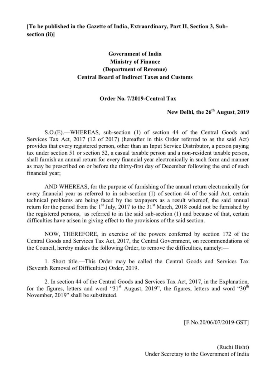 AshokChavan1958's tweet photo. महापुराच्या पार्श्वभूमीवर #GST ची विवरणपत्रे भरण्यासाठी मुदतवाढ देण्याची मागणी मी केंद्रीय अर्थमंत्री @nsitharaman यांच्याकडे केली होती. त्या प्रयत्नांना यश आले असून #GST_Return व #Audit_Report साठी मुदतवाढ देण्यात आली आहे. संकटकाळात व्यापाऱ्यांना दिलासा मिळाल्याचा मला आनंद आहे. https://t.co/gqpeKjIg4y