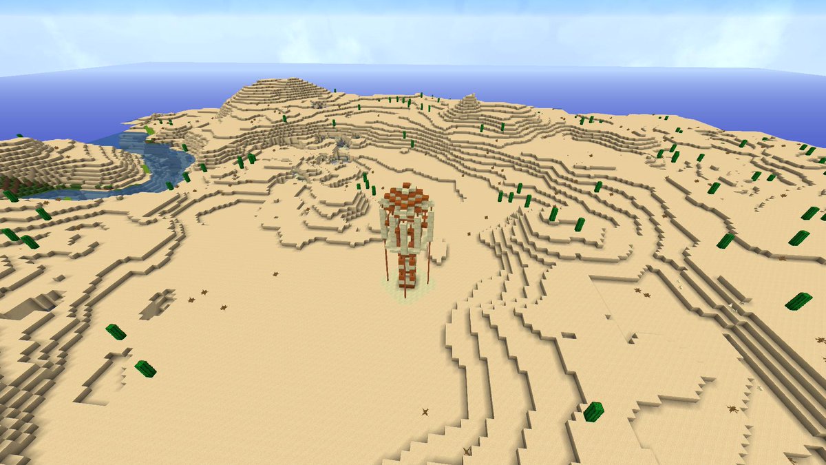 HMinecraftbuild's tweet image. Une tour de garde dans le désert !                                                             Nouveau build de la Team Horizon !