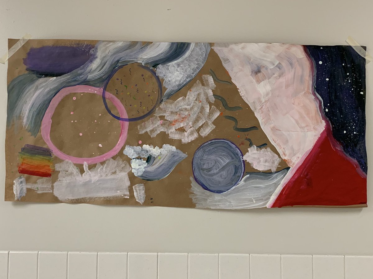 HaggardEagles's tweet photo. Student collaboration starts on DAY ONE at Haggard! #HMSart @PISDFineArts #PISDlearns @Plano_Schools https://t.co/0tyRrlnXAv
