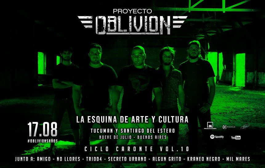 Con este flyers de nuestra primera sesión de fotos te hacemos acordar que este sábado festejamos los 5 años en 9 de julio en la esquina en el <a href="/CicloCaronte/">Ciclo Caronte</a> vol.10!Con la entrada te podes ganar un tatuaje! Pedí tu entrada anticipada que trae una consumición gratis(en puerta no)!