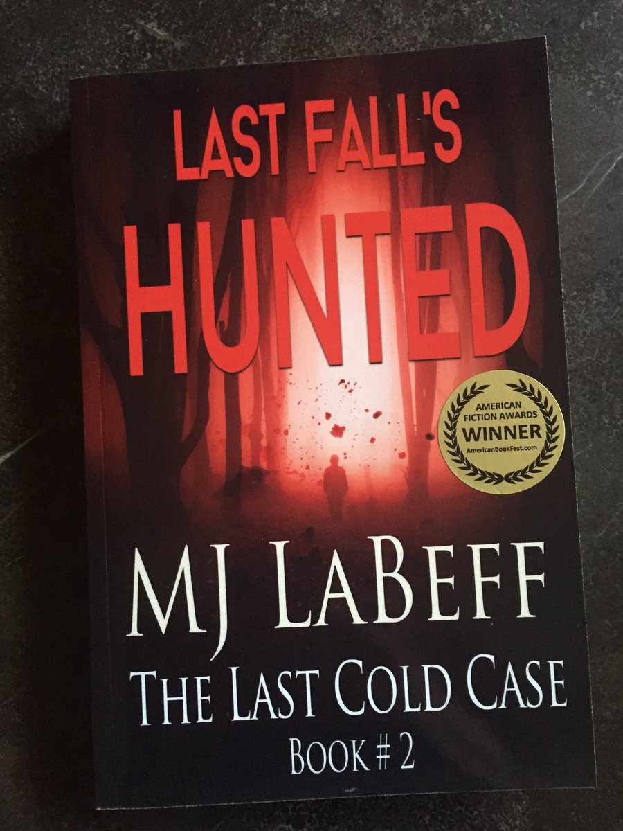 MJLaBeff's tweet photo. It’s with gratitude 💓 I’m honored &amp; humbled to share Last Fall’s Hunted book 2 of the Last Cold Case series is the 2019 American Fiction Awards winner in the #thriller general category sponsored by American Book Fest. #awardwinning #thrillers #mustreads https://t.co/DvRbr6H1xs https://t.co/HSA9ljiNEL
