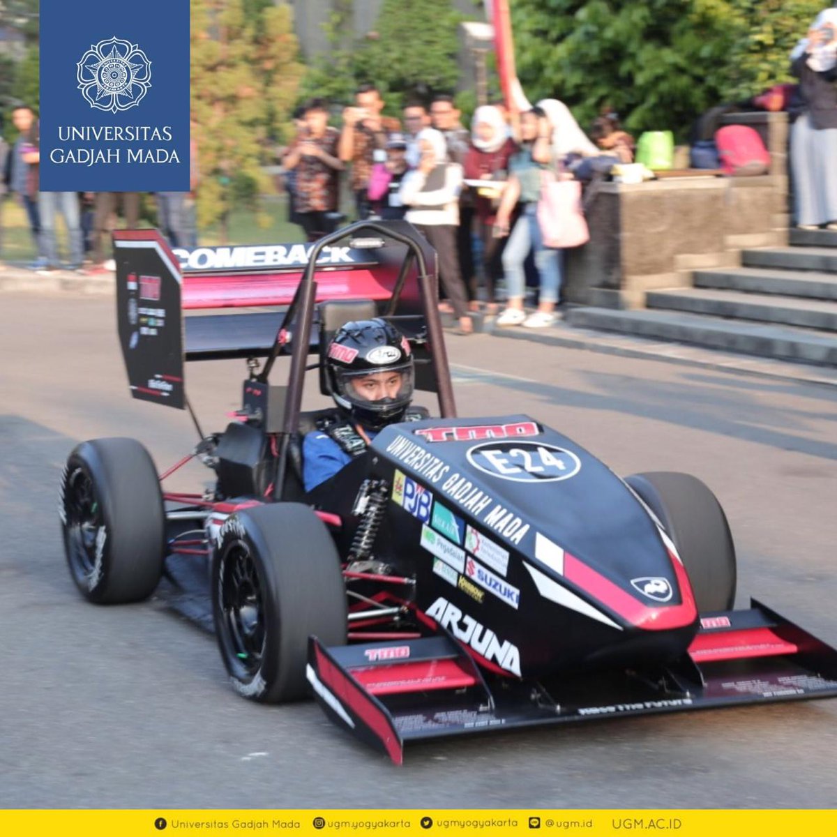 UGMYogyakarta's tweet photo. Tim mobil listrik TMO EV UGM akan maju sebagai wakil Indonesia dalam kompetisi Formula Student Automotive Engineer Japan 2019 yang diadakan tanggal 27-31 Agustus mendatang di ECOPA Stadium, Jepang.
@ArjunaUGM #arjunatmoevugm #ftugm #ugmyogyakarta #ugm #kawanugm https://t.co/O3RGTduPpB