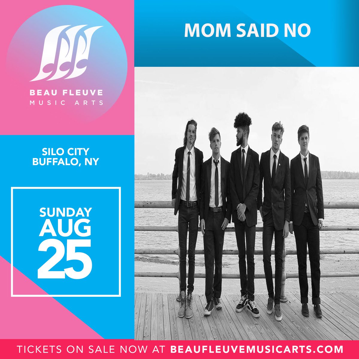momsaidnoband's tweet photo. We are playing at this years #BeauFleuve Music and Arts Festival! We go on at 6:35pm. We have tickets for $10! This is an all ages event, so Losers message us to get your tickets before they are gone! #memories #letsdoit #sendofftosummer https://t.co/O5eAKK6WLU