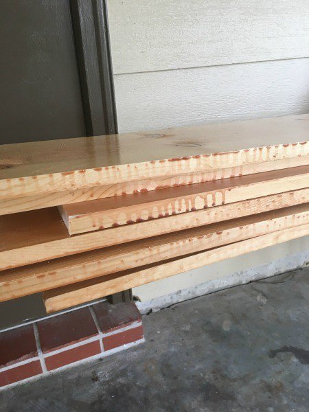 DrToddShupe's tweet photo. "I let the boards become bone dry and then dead stacked them in my carport."  Enjoy reading: "Wood Staining – Lessons Learned",  Like, Comment, and Share - connect here: https://t.co/uPf55IlnZV  #Blog #Woodexpert #Staining #Wood #Methodism #Thewooddoctor https://t.co/AdXwsALapW
