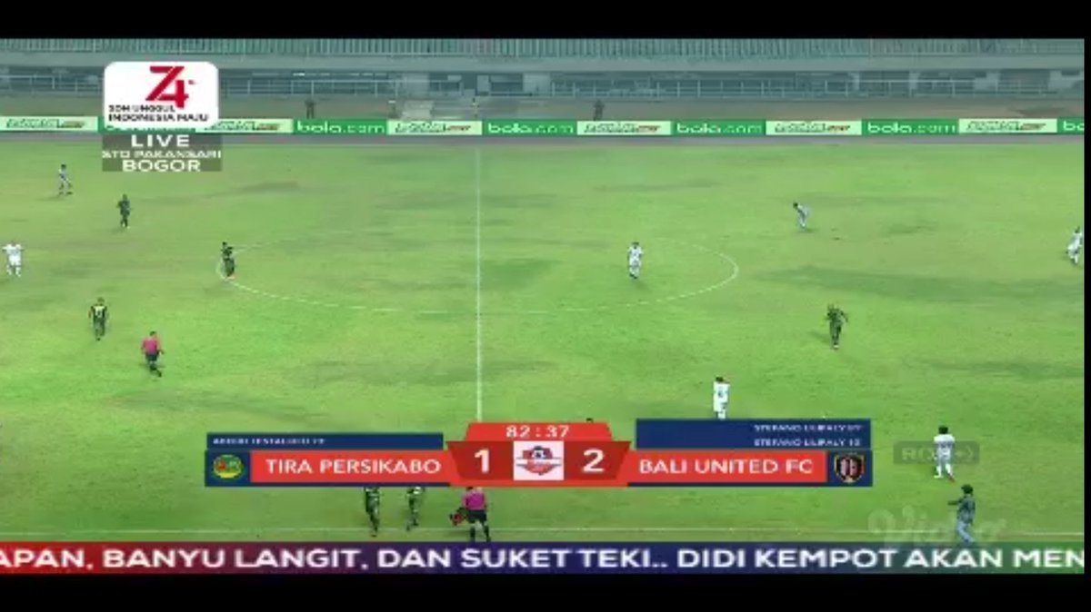 Indosiar's tweet photo. 82' Lilipaly berhasil membuat @BaliUtd unggul!
@TIRAPersikabo 1 vs 2 @BaliUtd
#ShopeeLIGA1
#PSTIRADay
#BaliUnitedDay https://t.co/I90p1nT0gg