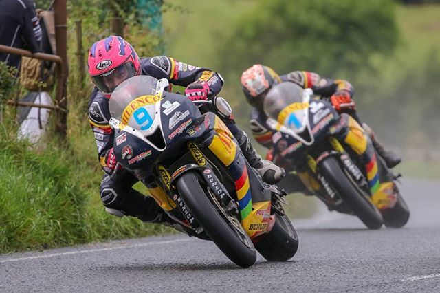 davidscottmedia's tweet photo. #DaveyTodd and #ConorCummins exiting #Loughers during the 2019 #UlsterGrandPrix #ThrowbackThursday https://t.co/Yqcb2UkHjG https://t.co/t7jyhUTDWX