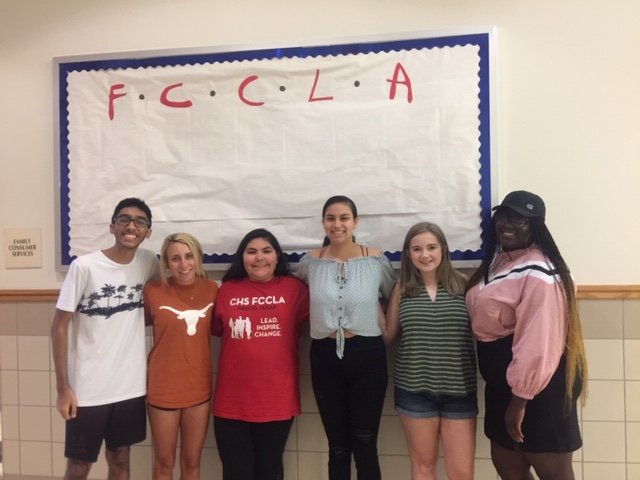 FCCLA__CHS's tweet photo. Cen10 FCCLA officers welcome all F * R * I * E * N * D * S to CHS 2019-2020 school year!!!  #yourstory @Cen10titans @Cen10CTE @TexasFCCLA https://t.co/Sz7ac0FVpZ