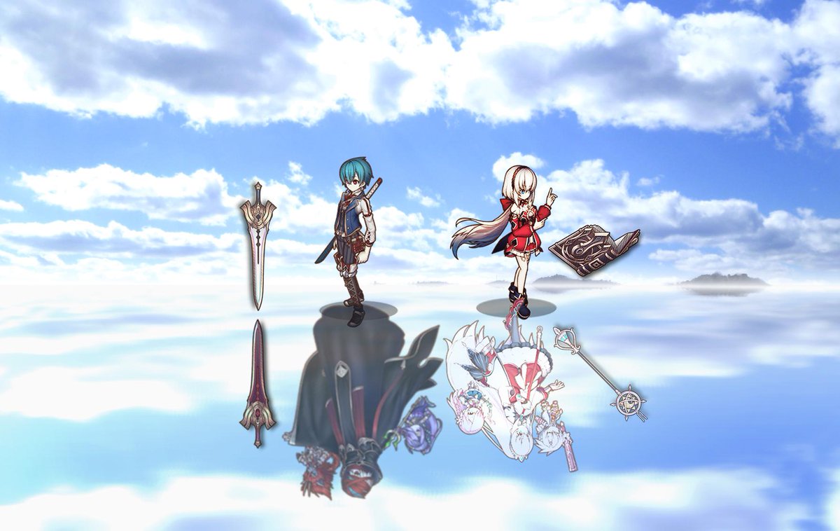 AcS8nx8iSeE3iIr's tweet photo. グリムノーツアニメ2期OPにありそうなシーン https://t.co/f7dOIu773c