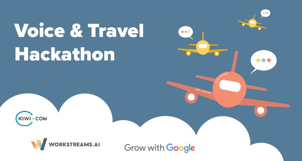 WorkstreamsAI's tweet photo. Join the first Global Voice &amp; Travel Hackathon on 27th &amp; 28th September and compete against over 25 cities around the globe! Meet your #Berlin hosts: 
@WorkstreamsAI
 🎉
 
PRIZES, INFO &amp; RSVP 👉https://t.co/rCKk43G2gn

#GoogleAssistant #GDG #VoiceHackathon @gdg https://t.co/qPf06beULS