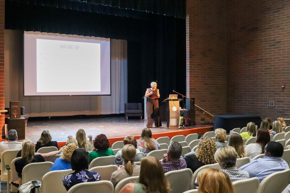 A HUGE thank you to ROX founder and CEO, Dr. Lisa Hinkelman, for visiting our campus on Tuesday and providing such incredible information to our staff and our community! <a href="/BeingAGirlROX/">Ruling Our eXperiences, Inc. (ROX)</a>