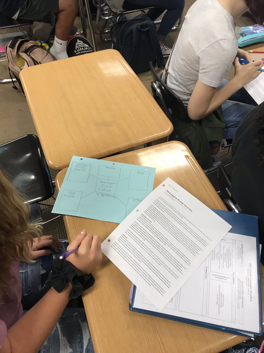 Using the #newgeorgiaencyclopedia today in class as a resource for students to read and learn about the Mississippian Culture. #literacy #georgiahistory <a href="/RichmondHillMS/">RHMS</a>