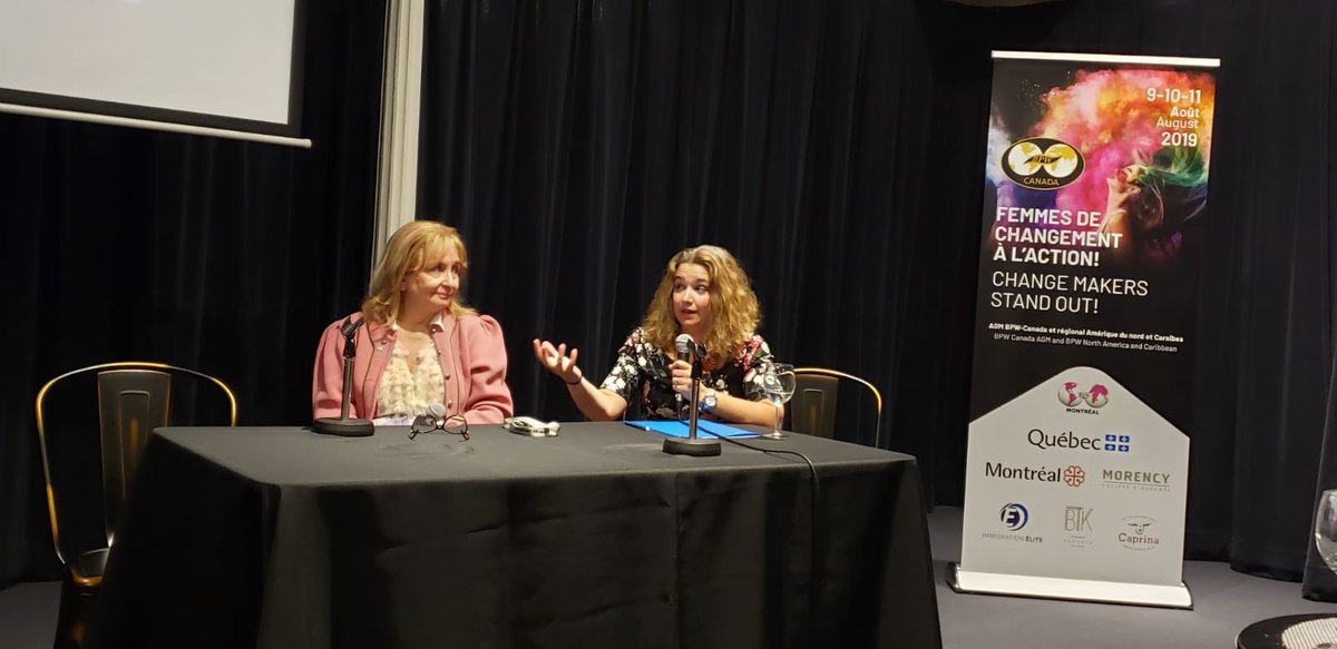 BPWMontreal1's tweet photo. Christine Poulin a anime Un pannel intitue la Parite et apres avec Louise Champoux Paille et Brigitte Legault de la CAQ https://t.co/Nb22nBzRo0