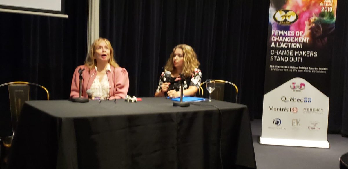 Christine Poulin a anime Un pannel intitue la Parite et apres avec Louise Champoux Paille et Brigitte Legault de la CAQ