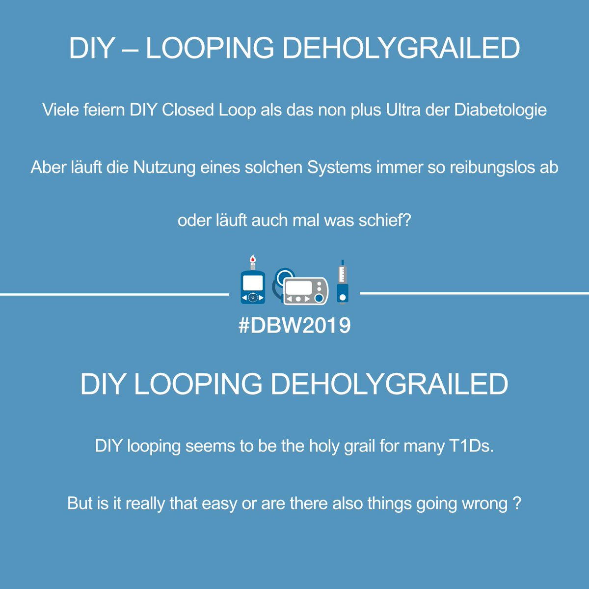 DiaBeachClub's tweet photo. Todays topic @ #DBW2019 is all about DIY Looping.
Is it really that shiny or are there pitfalls as well ? #diyloop #doc #dedoc #dblogs #t1d https://t.co/NU2gaXupBW