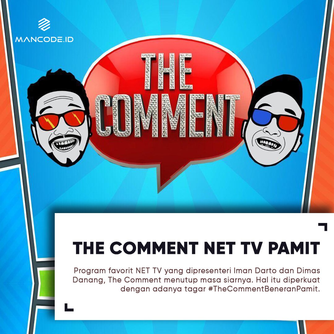 Mancode_ID's tweet image. The Comment akhirnya harus berakhir. Sejak pertama kali tayang di NET TV pada 2013, The Comment cukup banyak menyita perhatian penonton Indonesia, khususnya para kawula muda.

Selengkapnya → Mancode.id

#TheCommentBeneranPamit #NETTV #DimasDanang