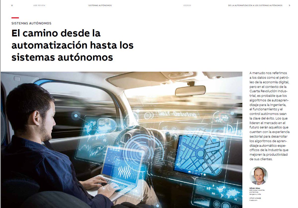 ABB_Spain's tweet photo. ¿Quieres conocer el camino o desde la #automatización hasta los #sistemas #autónomos? Entonces no te pierdas este artículo de nuestra revista técnica técnica #ABB_Review https://t.co/TZOakg7qOt https://t.co/aO9sd6yPEb