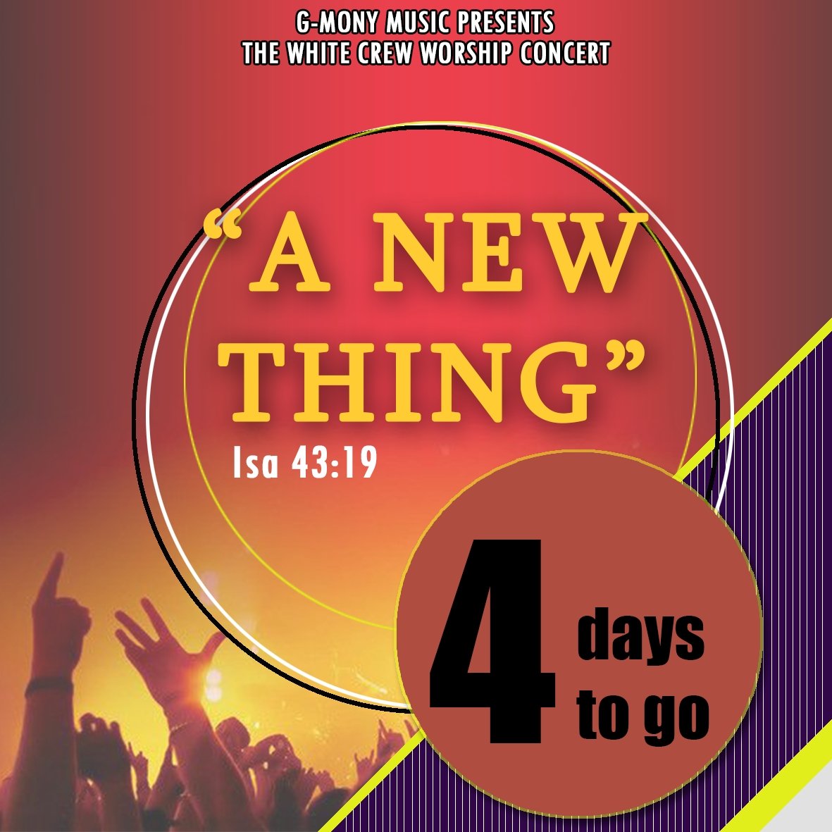 DaWHITEconcert's tweet photo. 4 days to go..... https://t.co/RCCz6bF5q8