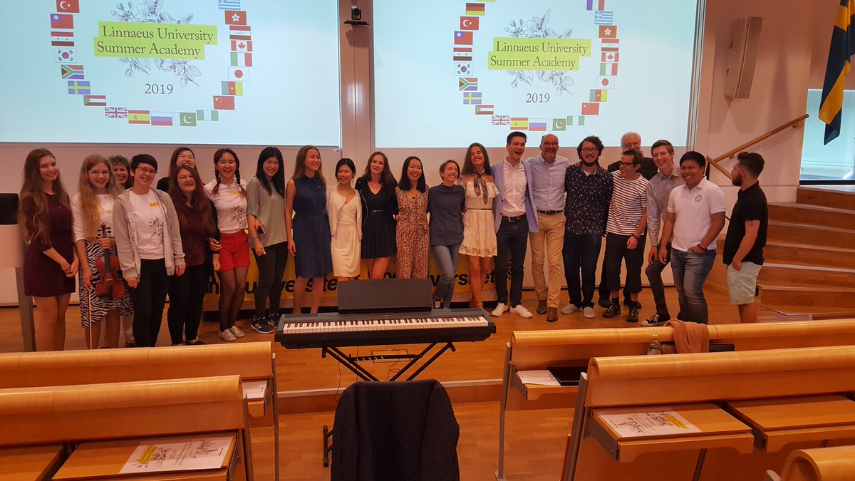 LegrandCath's tweet photo. Student's speech; "we were really welcome!" #lnusummeracademy @linneuni https://t.co/7c3IWtJ9z7